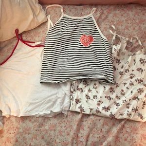 Three tank tops